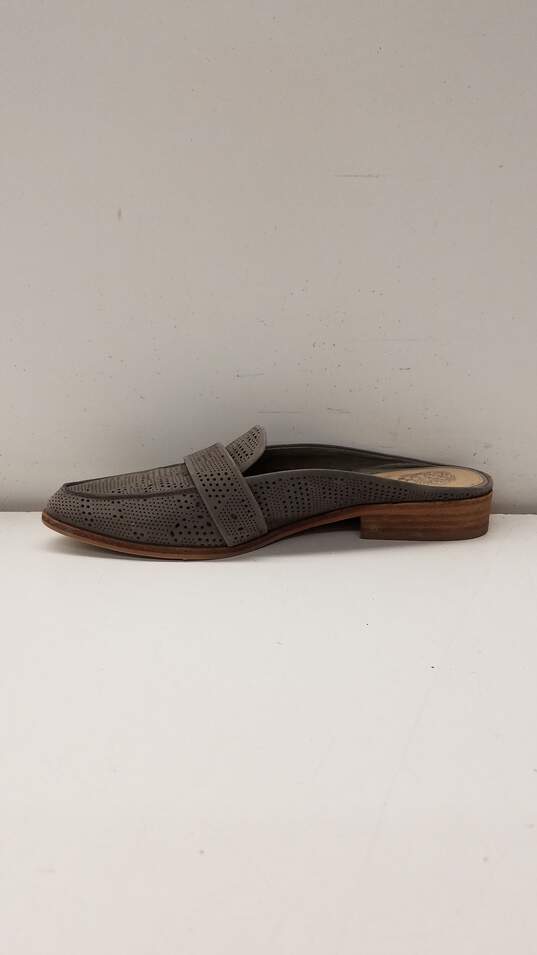 Vince Camuto Kaylana Gray Suede Perforated Mules Loafers US 8.5 image number 2