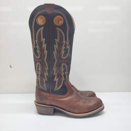 ARIAT Heritage Western Boots in Brown Black Leather Men's Size 10.5 D