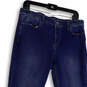 Womens Blue Denim Medium Wash Pockets Stretch Skinny Leg Jeans Size 12 image number 3