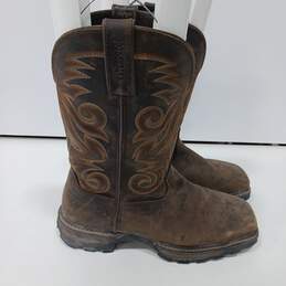 Durango Men's Western Style Leather Slip-on Boots Size 8M alternative image