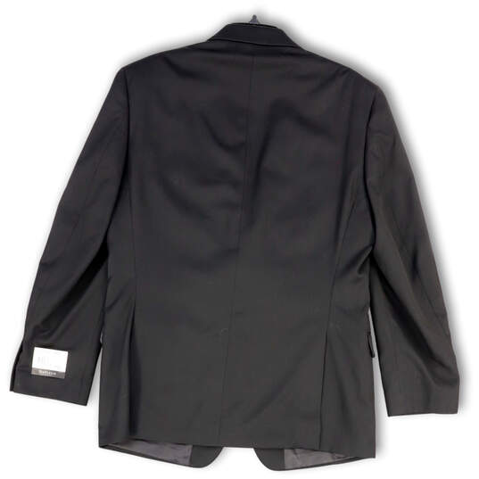 NWT Mens Black Long Sleeve Single Breasted Two Button Blazer Size 40R image number 2
