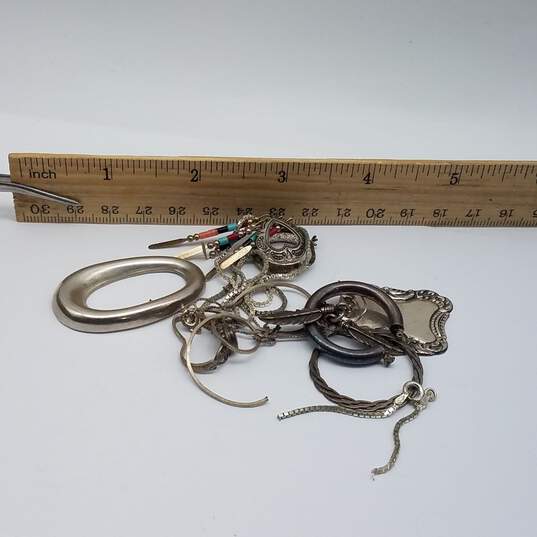 Sterling Silver Jewelry Scrap 30.3g image number 6