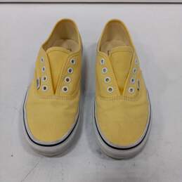 Vans Women's Yellow Canvas Sneakers Size 6.5