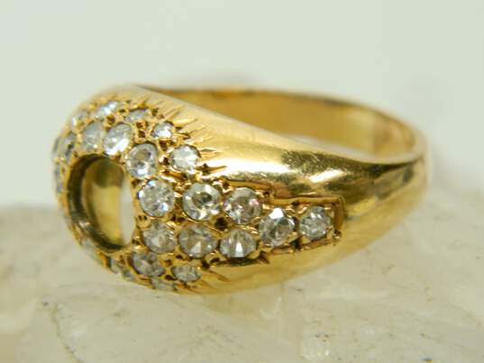 14K Yellow Gold 0.82 CTTW Diamond Ring Setting 4.2g image number 2