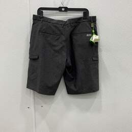 NWT Hugo Boss Mens Gray Flat Front Slash Pocket Cargo Shorts Size 34R alternative image