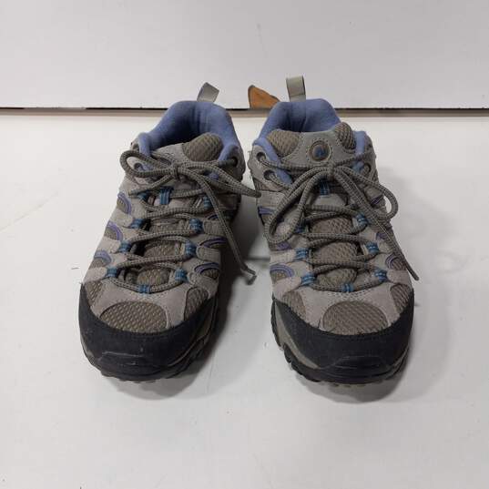 Merrell Grey/Light Blue Hiking Sneakerss Size 8.5 image number 1