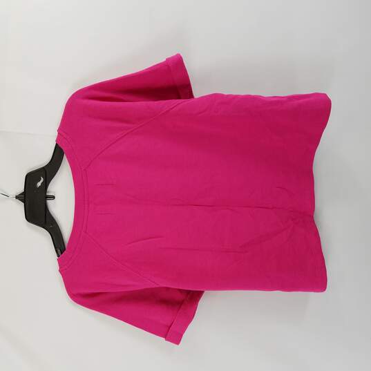 Calvin Klein Graphic Crop Shirt Hot Pink L image number 2