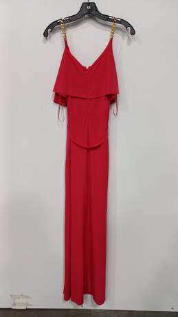 Michael Kors Gold Chain Shoulder Strap Maxi Dress Women's Size L alternative image