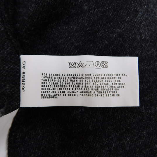 Armani Collezioni Grey Wool Ruffle Trim Peplum Blazer Women's Jacket Size 4 with COA image number 9