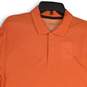 Nike Mens Orange Dri-Fit ADV Short Sleeve Spread Collar Golf Polo Shirt Size M image number 3