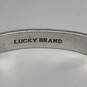 Designer Lucky Brand Silver-Tone Turquoise Stone Classic Bangle Bracelet image number 4