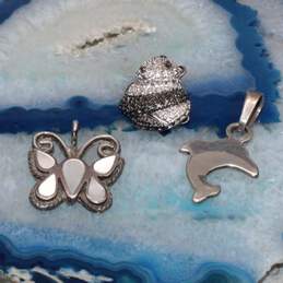 Assortment of 3 Sterling Silver Pendants - 8.7g