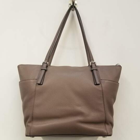 Michael Kors Pebbled Leather Tote Bag Gray image number 3