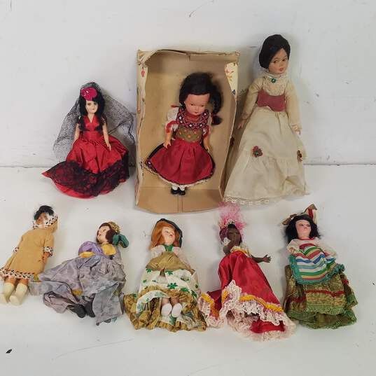 Assorted  Lot of 8 Vintage World Dolls/Other Vintage Dolls image number 1