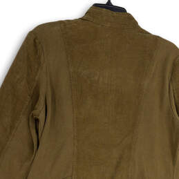NWT Womens Green Long Sleeve Mock Neck Pockets Full-Zip Jacket Dress Sz XL alternative image