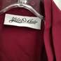 Yves St. Clair Burgundy rayon Button Up Blouse VTG image number 3