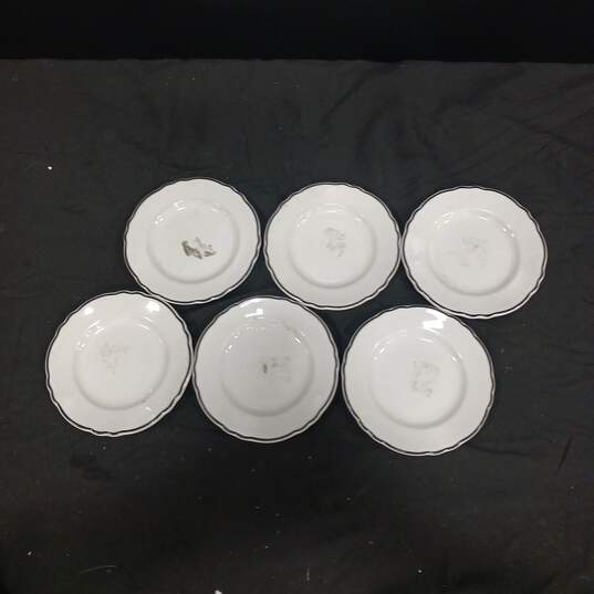 6 Piece Set of Homer Laughlin Best China Plates image number 1