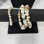 Bundle of Assorted Beaded White Costume Jewelry image number 3