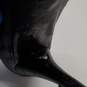 WOMENS PRADA BLACK LEATHER CONED HEELS SIZE 39 image number 4