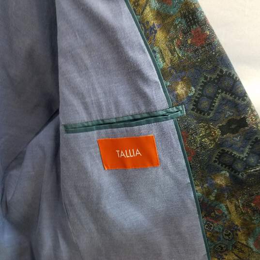 Macy's Men's Store Tallia Multicolor Suit Jacket Size 46L image number 5