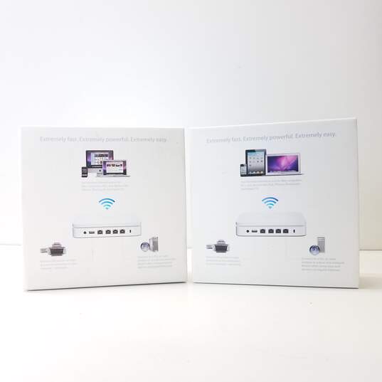 Lot of 2 Apple AirPort Extreme Wireless Router Base Stations image number 1