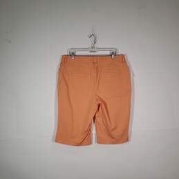 Womens Regular Fit Flat Front Slash Pockets Chino Shorts Size 2.5 alternative image