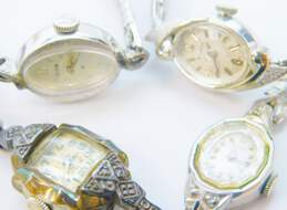 VNTG Elgin Bulova Benrus Diamond Accent Gold Plate Ladies Dress Watches 55.4g