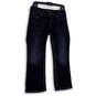 Womens Blue Denim Dark Wash Pockets Straight Leg Cropped Jeans Size 28/30 image number 1