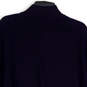 Mens Blue Knitted Long Sleeve Mock Neck Quarter Zip Pullover Sweater Size L image number 4