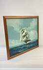 Sailing Ship Oil on canvas by Jackson Signed. Framed image number 2