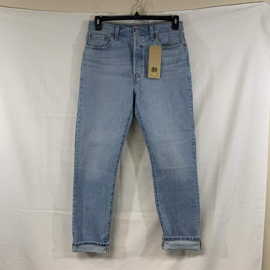 Men's Light Wash Levi's 501 Original Fit Button-Fly Jeans, Sz. 29x30 image number 1