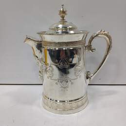 Vintage Meriden Silver Company Silver Plated 13"/11.5"/7" Water Pitcher alternative image
