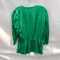 Zara Green Wrap Blouse Top NWT Size L image number 2