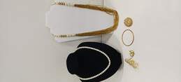 Gold Tone and Faux Pearl Jewelry Lot of 5
