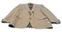 Neil Martin Mens Khaki Camel Hair Long Sleeve Notch Lapel Blazer Jacket Size 44R image number 4