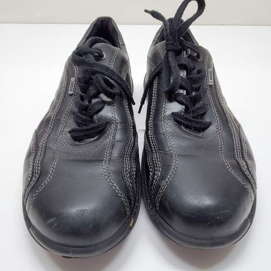 Ecco Men's Black Leather Lace up Casual Shoes Size 43 image number 2