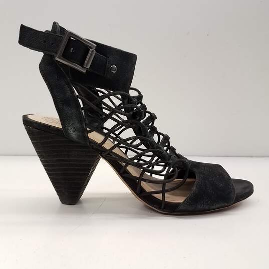 Vince Camuto 'Evel' Black Caged Heeled Sandals Women's Size 7M image number 1