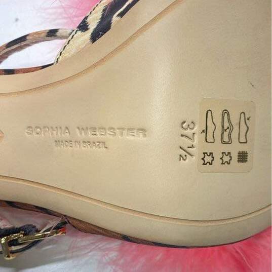 Sophia Webster Perla Maribou Sandal Heels Shoes Size 37.5 image number 7