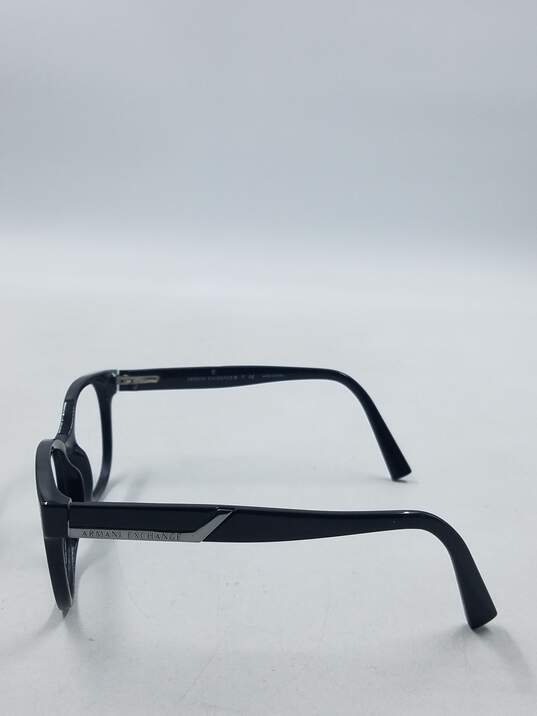 Armani Exchange Black Oval Eyeglasses image number 4