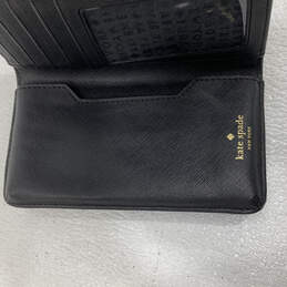 Womens Black Leather Luarel Way Winni Credit Card Holder Bifold Wallet alternative image