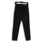 NWT Womens Black Flat Front Skinny Leg Side Zip Ankle Pants Size 0 image number 2