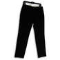 NWT Mens Black Cotton Flat Front Slash Pockets Stretch Khaki Pants Sz 31x30 image number 1