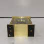 Howard Miller Gold Tone Gear Table Desk Clock Brass Carriage image number 5