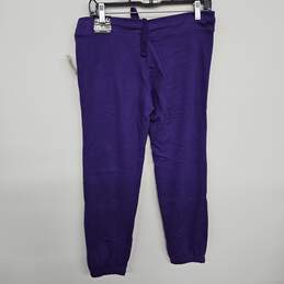 Purple Slim Cinch Pants With Drawstring alternative image