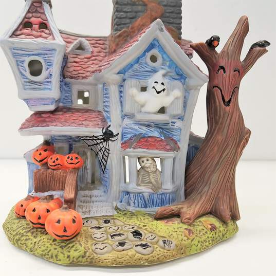 PartyLite Ghostly Tealight House Haunted Halloween P7862 image number 2