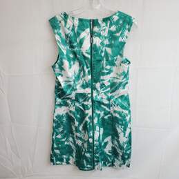 Calvin Klein Green & White Zip Back Sleeveless Dress NWT Women's Size 10 alternative image