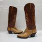 WOMEN'S LUCCHESE DISTRESSED OSTRICH LEATHER WESTERN BOOTS SZ 8 image number 1