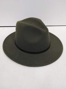 Men's Green Wool & Polyester Blend Western Hat