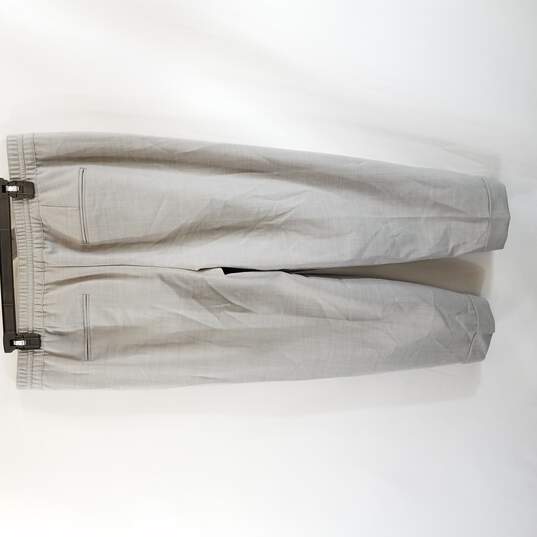 Club Monaco Women Light Grey Tie Waist Pants 12 NWT image number 2
