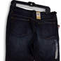 NWT Womens Blue Stretch Low Rise Regular Fit Bootcut Jeans Size 10R image number 2